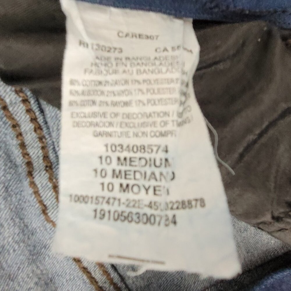 Lee Jeans Women's 10 Blue Dark Wash Regular Fit Straight Leg Flex Motion - Picture 4 of 13